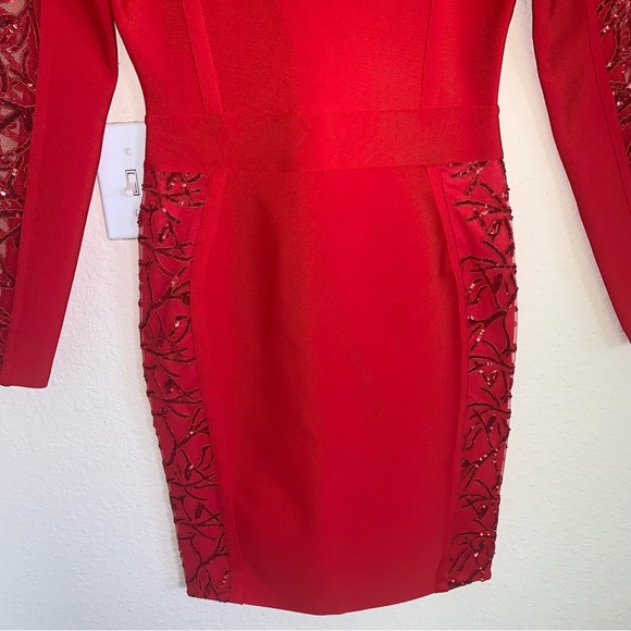 NWOT Venus Sequin Detail Midi Dress - Picture 3 of 15